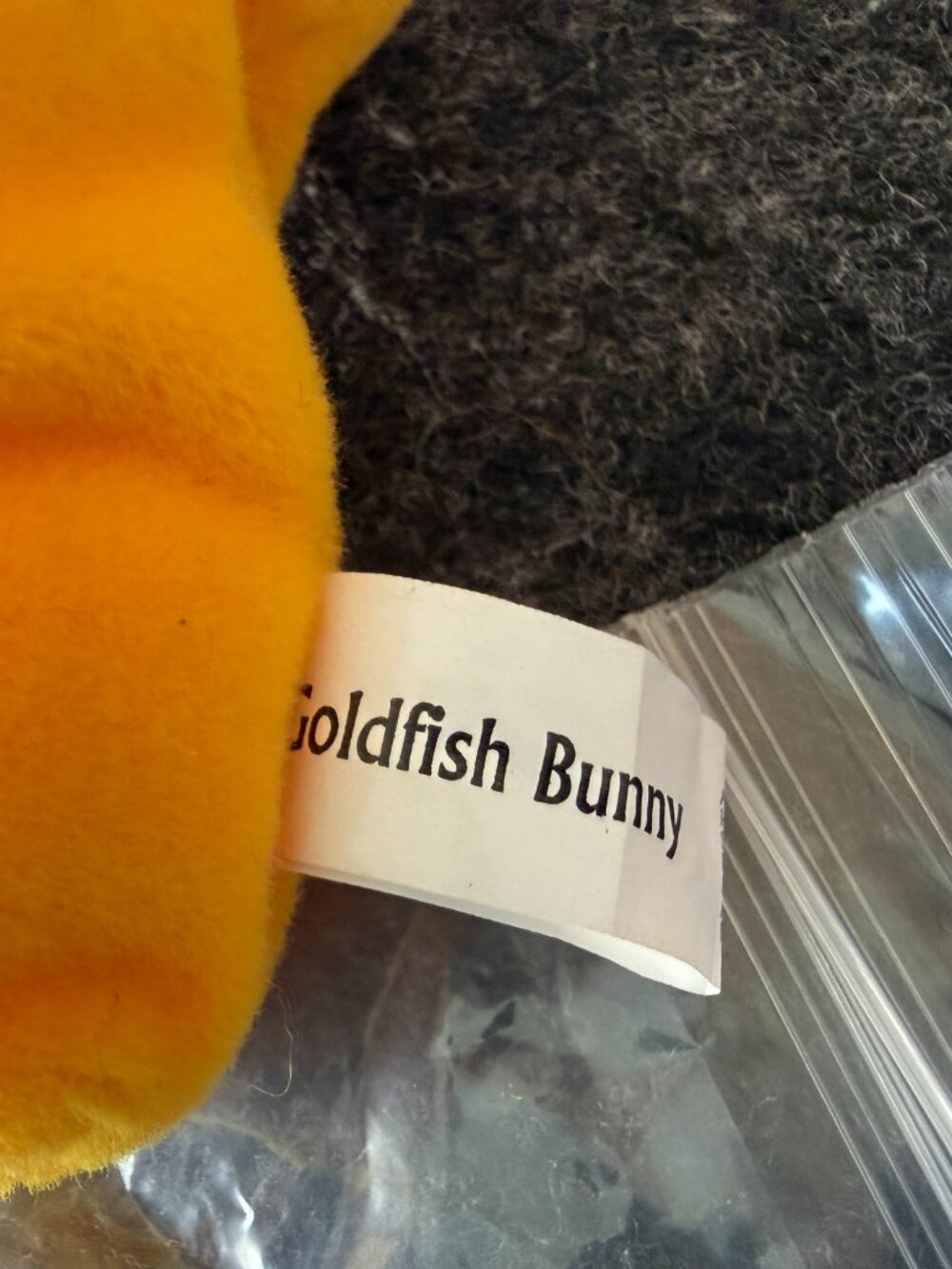 Vintage Pepperidge Farm Goldfish Easter Bunny Plush 1990s - Picture 4 of 6